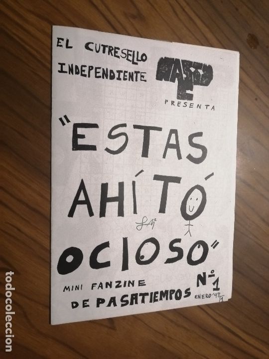 Comics: ESTAS AH&Iacute; TO OCIOSO. MINI FANZINE DE PASATIEMPOS 1. 12 P&Aacute;G. BUEN ESTADO. GRAPA. DIFICIL