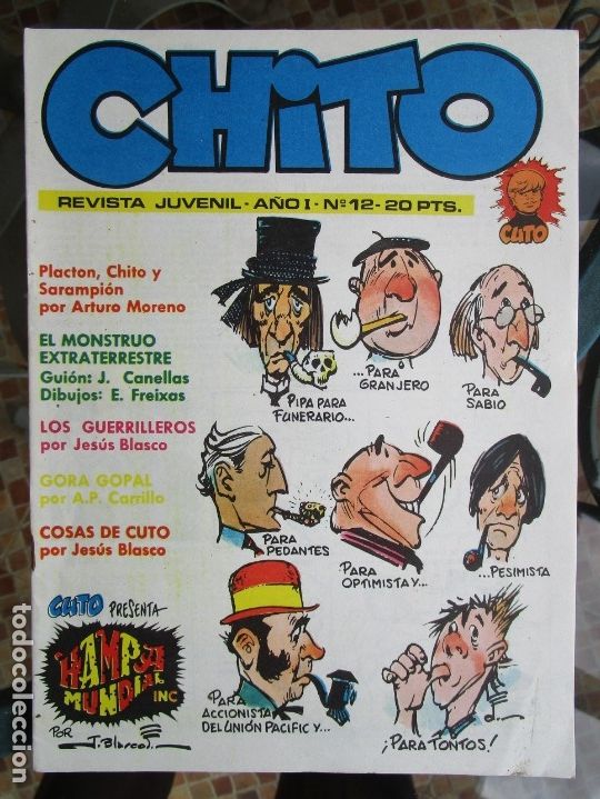 C&oacute;mics: CHITO A&Ntilde;O I - N&ordm; 12 - 20 PTAS. - 1974 - Foto 1