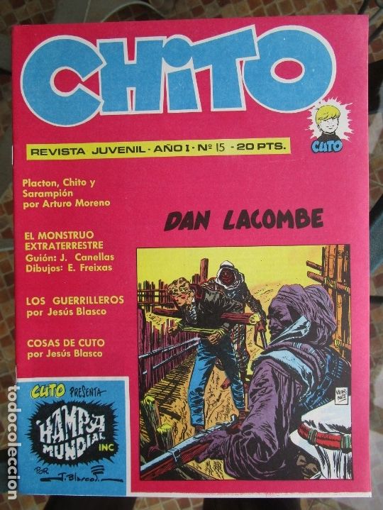 C&oacute;mics: CHITO A&Ntilde;O I - N&ordm; 15 - DAN LACOMBE - 20 PTAS. - 1974 - Foto 1