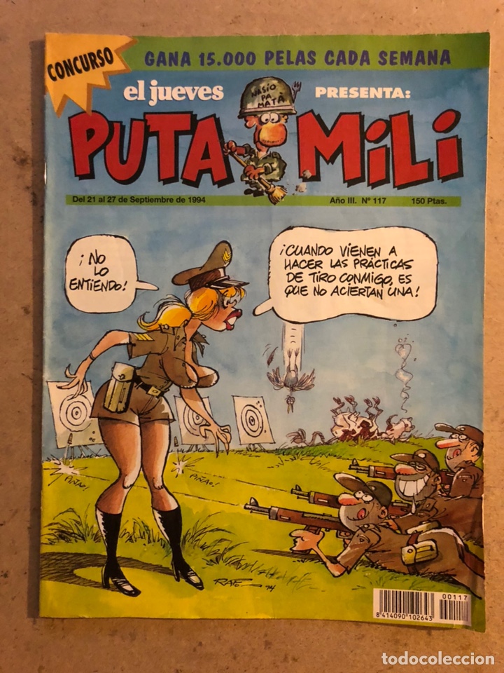 C&oacute;mics: HISTORIAS DE LA PUTA MILI N&deg; 117 (SEPTIEMBRE 1994). BUEN ESTADO.