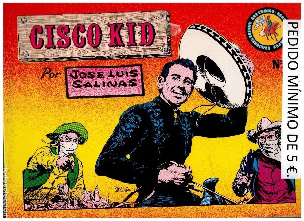 C&oacute;mics: CISCO KID N&ordm; 7. SALINAS.  TIRAS DIARIAS  -ESEUVE,1990. - Foto 1