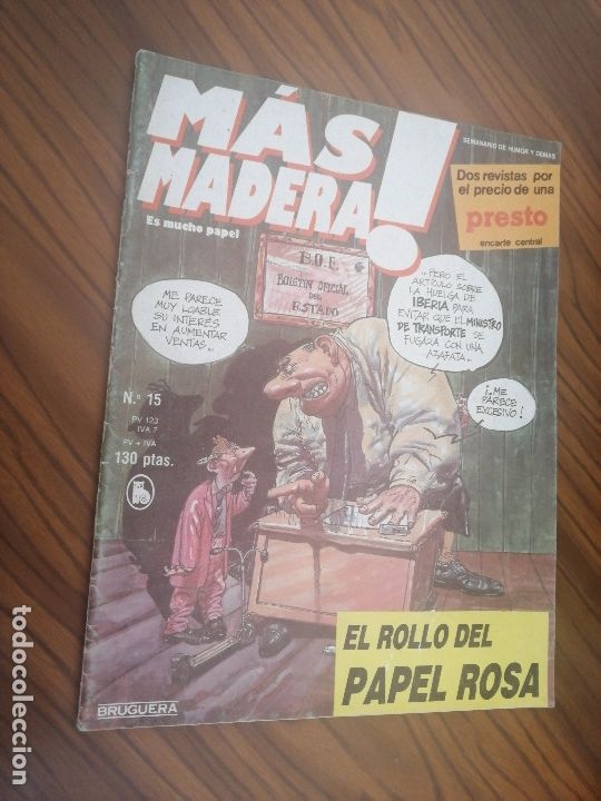 Comics: MAS MADERA 15. REVISTA. GRAPA. BUEN ESTADO