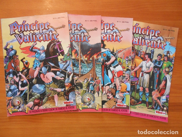 C&oacute;mics: PRINCIPE VALIENTE - N&ordm; 3, 4, 5 Y 6 - TEBEOS SA (AM) - Foto 1