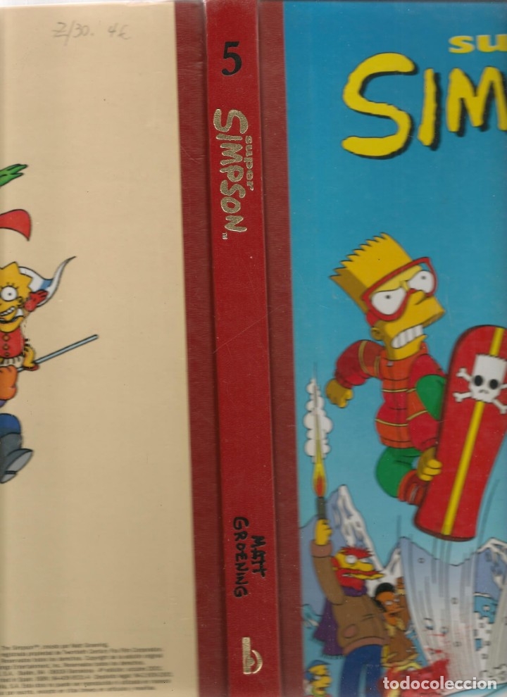 C&oacute;mics: SUPER SIMPSON. N&ordm; 5. EDICIONES B. 1999 (Z/30) - Foto 3