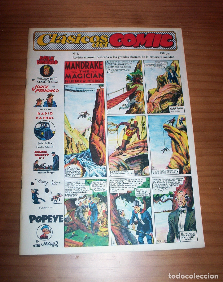 C&oacute;mics: CL&Aacute;SICOS DEL C&Oacute;MIC - N&ordm; 1 - A&Ntilde;O 1988 - PERFECTO ESTADO - Foto 1