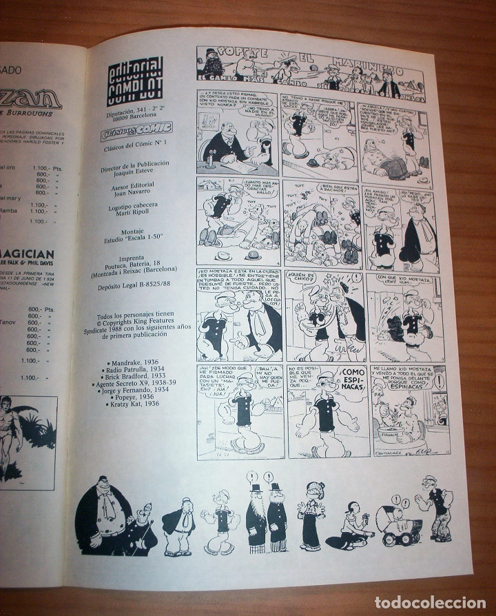 C&oacute;mics: CL&Aacute;SICOS DEL C&Oacute;MIC - N&ordm; 1 - A&Ntilde;O 1988 - PERFECTO ESTADO - Foto 9