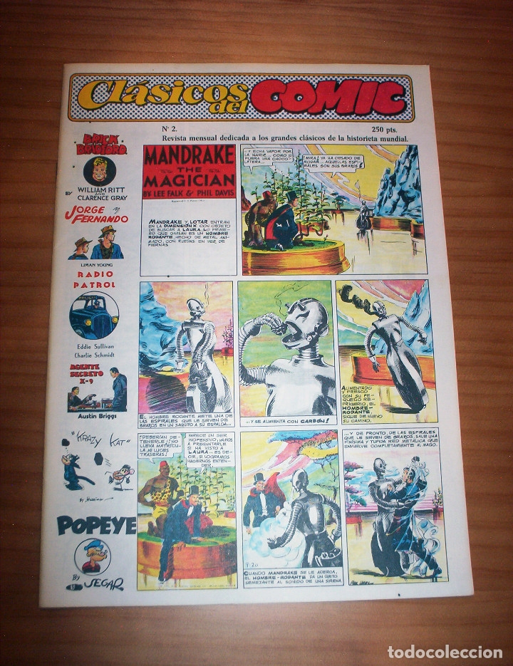 C&oacute;mics: CL&Aacute;SICOS DEL C&Oacute;MIC - N&ordm; 2 - A&Ntilde;O 1988 - PERFECTO ESTADO - Foto 1