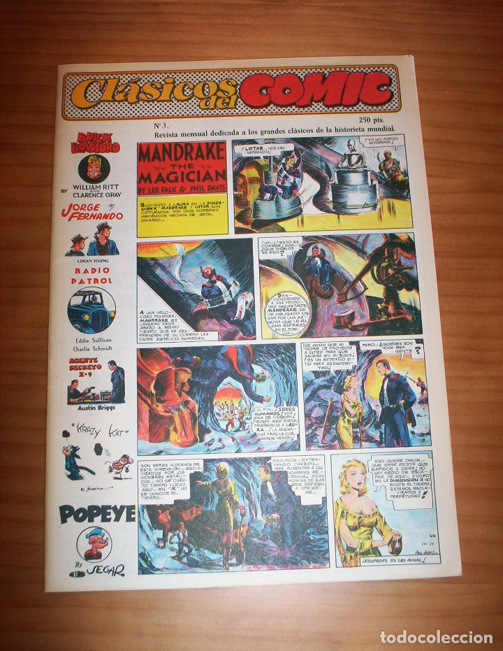 C&oacute;mics: CL&Aacute;SICOS DEL C&Oacute;MIC - N&ordm; 3 - A&Ntilde;O 1988 - PERFECTO ESTADO - Foto 1