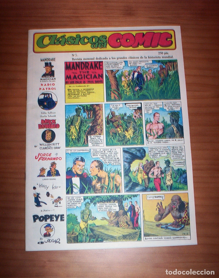 C&oacute;mics: CL&Aacute;SICOS DEL C&Oacute;MIC - N&ordm; 5 - A&Ntilde;O 1988 - PERFECTO ESTADO - Foto 1