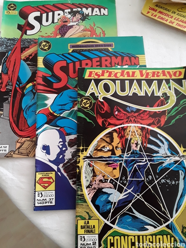 C&oacute;mics: 3 comics ediciones zinco superman y aquaman - Foto 1