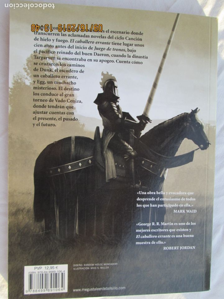 C&oacute;mics: EL CABALLERO ERRANTE . GEORGE R.R. MRTIN - DEBOLSILLO 2011. - Foto 2