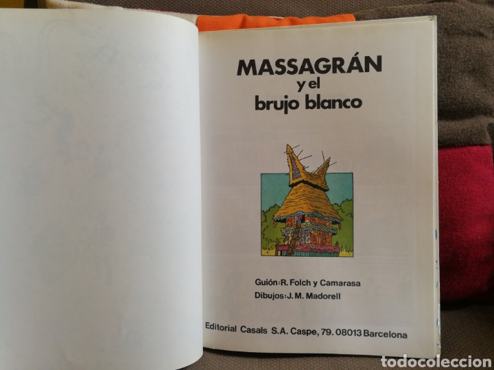 C&oacute;mics: MASSAGRAN Y EL BRUJO BLANCO.EDITORIAL CASALS.1&ordf; EDICI&Oacute;N - Foto 3