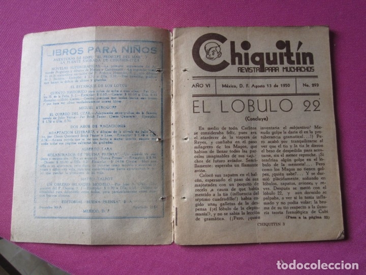 C&oacute;mics: CHIQUITIN COMIC PARA MUCHACHOS MEXICO A&Ntilde;O 1950 L4 C401 - Foto 3