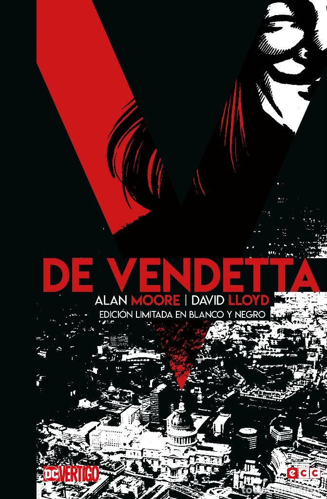 C&oacute;mics: V DE VENDETTA EDICION LIMITADA EN BLANCO Y NEGRO - ECC - CARTONE - IMPECABLE - MTFA - Foto 1