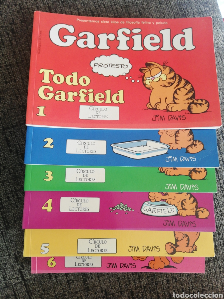 C&oacute;mics: Lote GARFIELD tomos 1 al 6 - Jim Davis - C&iacute;rculo de Lectores - Foto 1