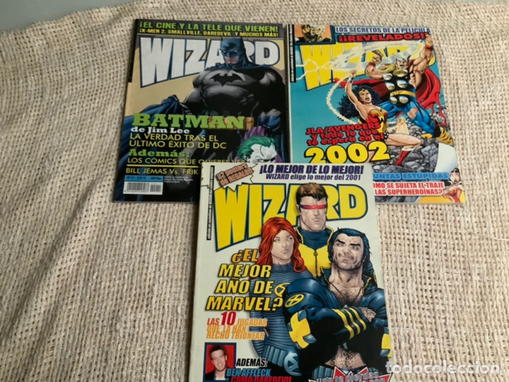 Comics: WIZARD , REVISTA DE COMICS , LOTE DE 3 EJEMPLARES ( N&ordm; 1 ,2 ,11 )