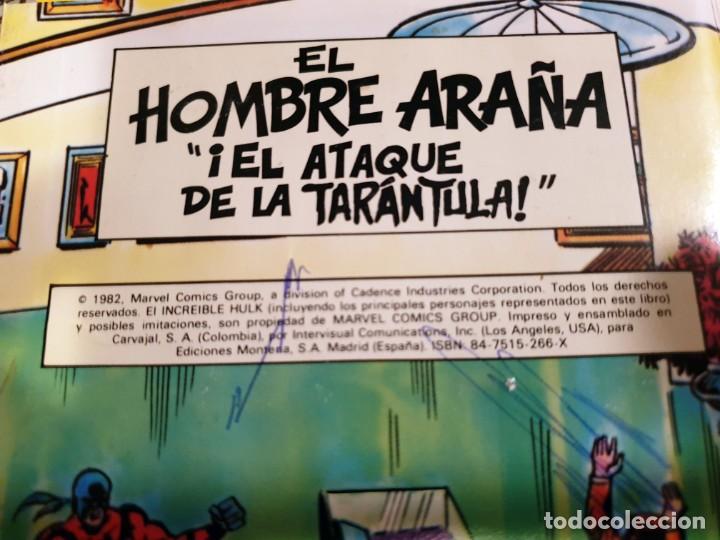 C&oacute;mics: EL HOMBRE ARA&Ntilde;A - El Ataque de la Tarantula - Libro Diorama &ndash; 1982 - TRIDIMENSIONAL - Foto 5