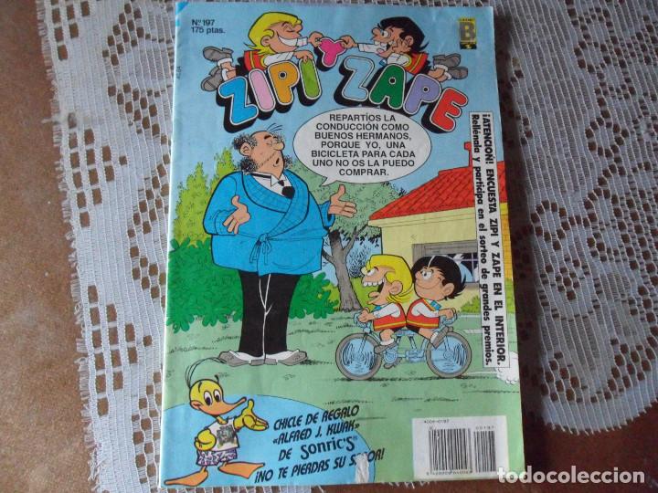 C&oacute;mics: zipi y zape n&ordm; 197 - ediciones B  1987 - Foto 1