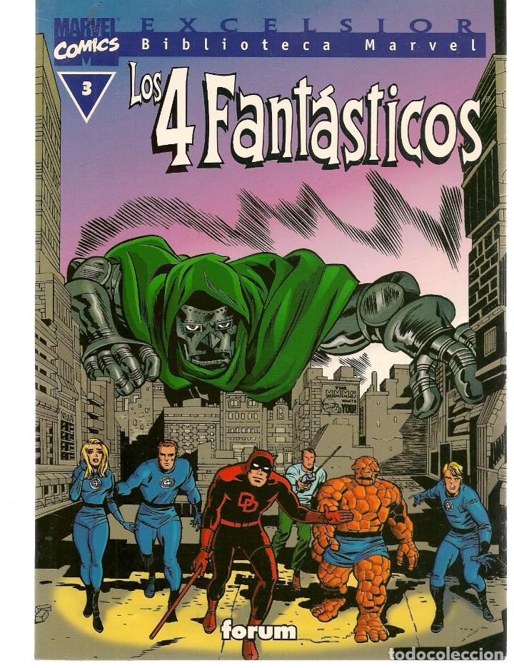 C&oacute;mics: BIBLIOTECA MARVEL. EXCELSIOR. LOS 4 FANTASTICOS. N&ordm; 3. FORUM. (P/C55) - Foto 1