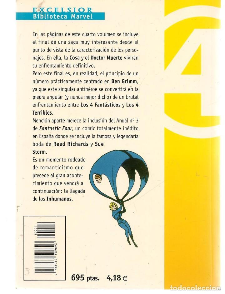 C&oacute;mics: BIBLIOTECA MARVEL. EXCELSIOR. LOS 4 FANTASTICOS. N&ordm; 4. FORUM. (P/C55) - Foto 2