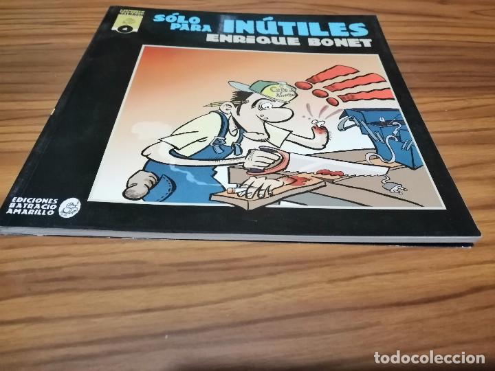 C&oacute;mics: SOLO PARA IN&Uacute;TILES. ENRIQUE BONET. Buen estado. Dif&iacute;cil. caj.78
