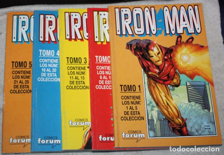 C&oacute;mics: IRON MAN VOL 4 (HEROES RETURN) COLECCI&Oacute;N COMPLETA DE 25 NUMEROS EN 5 TOMOS - Foto 1