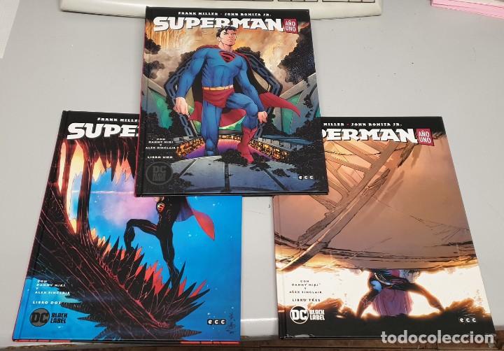 C&oacute;mics: SUPERMAN A&Ntilde;O UNO &iexcl; COMPLETA 3 TOMOS ! FRANK MILLER - JOHN ROMITA JR. / DC BLACK LABEL- ECC - Foto 1