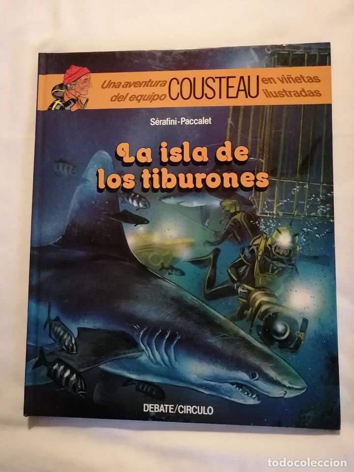 C&oacute;mics: LA ISLA DE LOS TIBURONES UNA AVENTURA DEL EQUIPO COUSTEAU