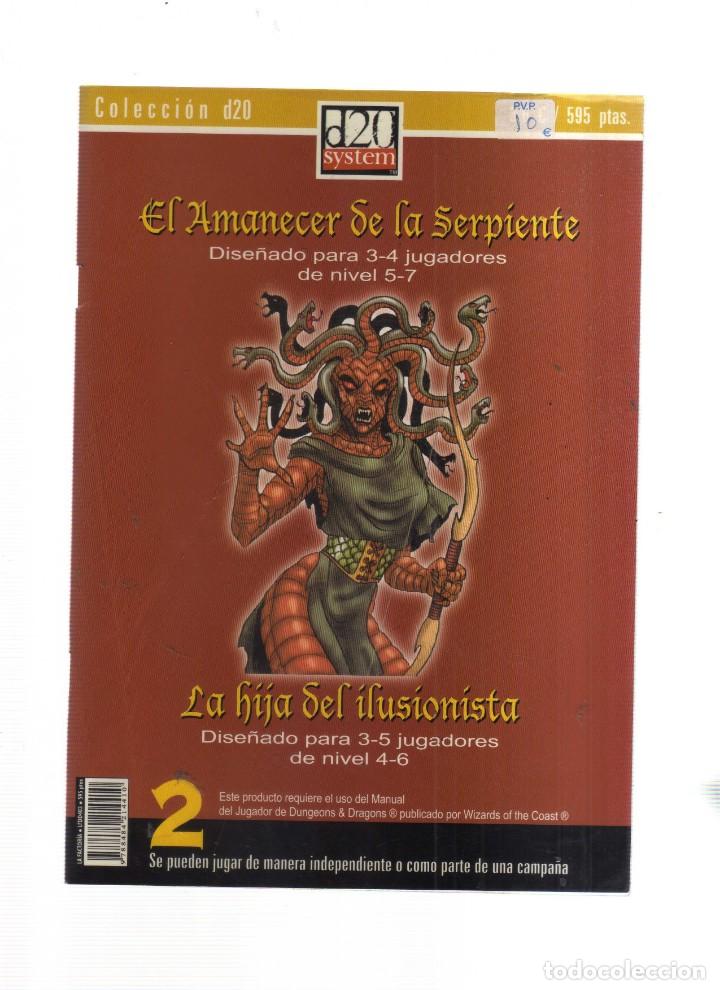 Comics: D20 SYSTEM EL AMANECER DE LA SERPIENTE LA HIJA DEL ILUSIONISTA