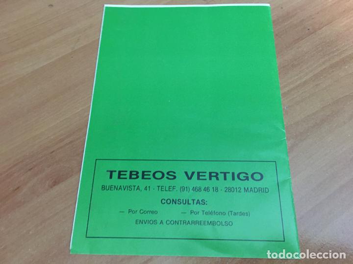 C&oacute;mics: TEBEOS VERTIGO. LISTA DE PRECIOS (COB58) - Foto 3