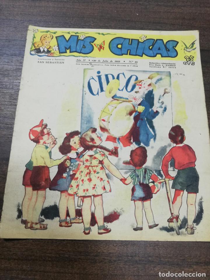 C&oacute;mics: MIS CHICAS. A&Ntilde;O II. JULIO DE 1942. N&ordm; 59. COLECCION Y TALLERES SAN SEBASTIAN.
