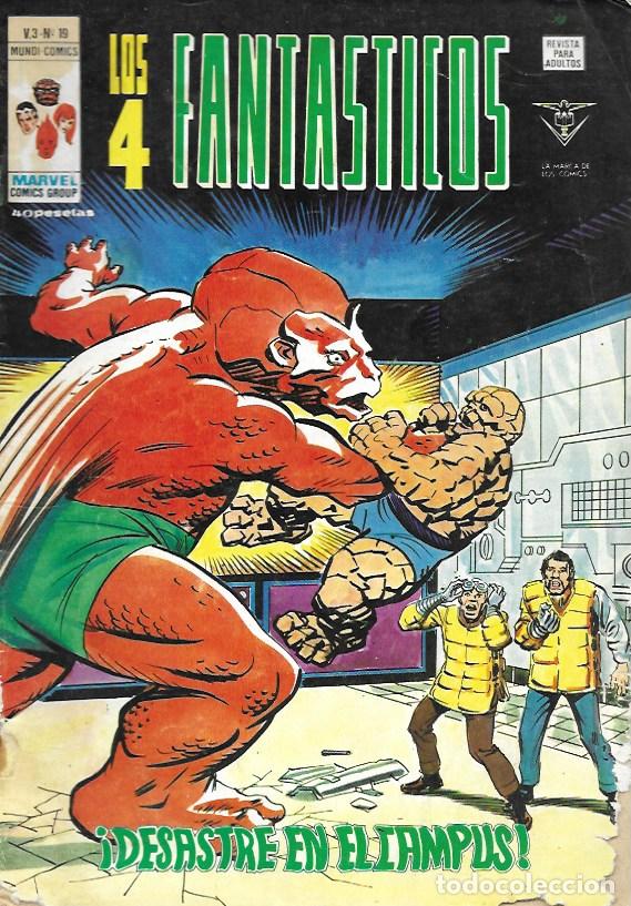 C&oacute;mics: Los 4 Fant&aacute;sticos v3. V&eacute;rtice 1977. N&ordm; 19 - Foto 1