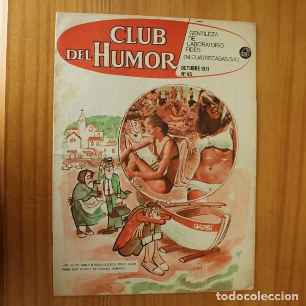 C&oacute;mics: CLUB DEL HUMOR 45, OCTUBRE 1971. LABORATORIO FIDES M CUATRECASAS / IMDE