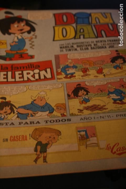 C&oacute;mics: DIN DAN LA FAMILIA TELERIN N&ordm; 11 ORIGINAL BRUGUERA CLUB BAZOOKA JOE COLA CAO LA CASERA TINTIN 1965