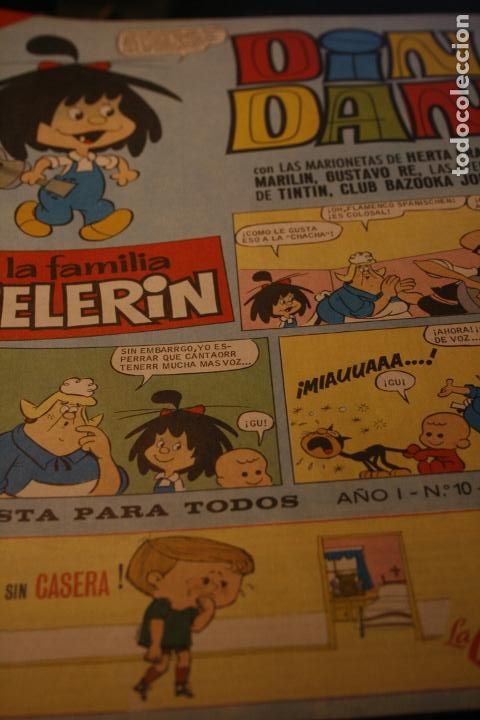 C&oacute;mics: DIN DAN LA FAMILIA TELERIN N&ordm; 10 ORIGINAL BRUGUERA CLUB BAZOOKA JOE COLA CAO LA CASERA TINTIN 1965