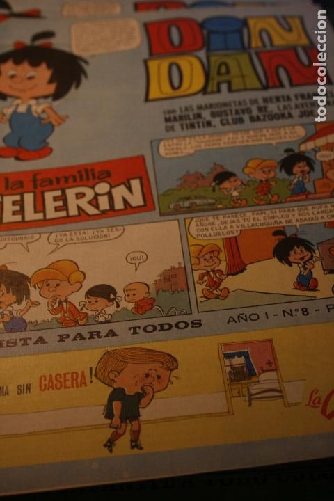 C&oacute;mics: DIN DAN LA FAMILIA TELERIN N&ordm; 8 ORIGINAL BRUGUERA CLUB BAZOOKA JOE COLA CAO LA CASERA TINTIN 1965