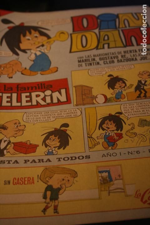 C&oacute;mics: DIN DAN LA FAMILIA TELERIN N&ordm; 6 ORIGINAL BRUGUERA CLUB BAZOOKA JOE COLA CAO LA CASERA TINTIN 1965