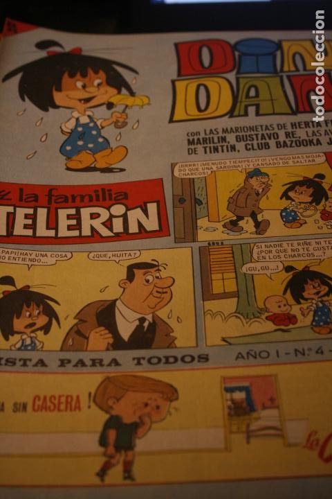 C&oacute;mics: DIN DAN LA FAMILIA TELERIN N&ordm; 4 ORIGINAL BRUGUERA CLUB BAZOOKA JOE COLA CAO LA CASERA TINTIN 1965