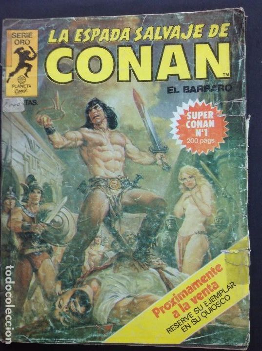 C&oacute;mics: LA ESPADA SALVAJE DE CONAN *** SERIE ORO *** PLANETA COMIC NUMERO 1 - Foto 1