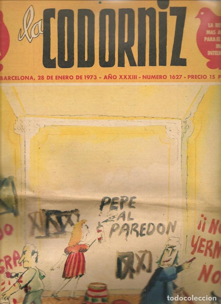 C&oacute;mics: LA CODORNIZ. N&ordm; 1627. 28 ENERO 1973.  (Z/37) - Foto 1