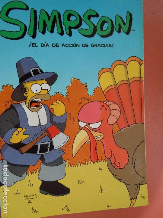 C&oacute;mics: SIMPSON ,! EL DIA DE ACCION DE GRACIAS!  Matt Groening. Comic Bongo. - Foto 1