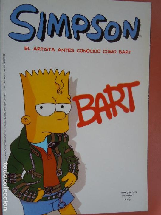 C&oacute;mics: SIMPSON EL ARTISTA MAS CONOCIDO COMO BART   Matt Groening. Comic Bongo. - Foto 1