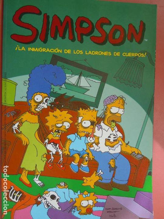 C&oacute;mics: SIMPSON ! LA INMIGRACION DE LOS LADRONES DE CUERPOS !  Matt Groening. Comic Bongo. - Foto 1