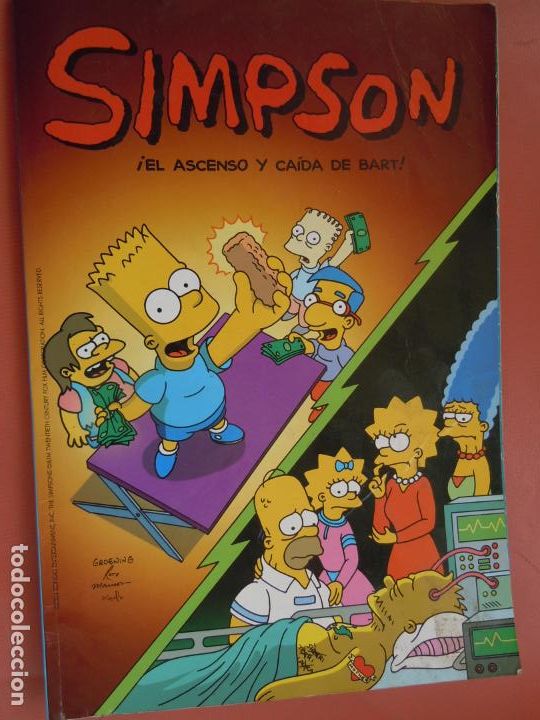 C&oacute;mics: SIMPSON ,! EL ASCENSO Y CAIDA DE BART !  Matt Groening. Comic Bongo. - Foto 1