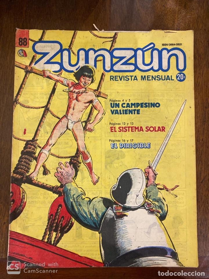 C&oacute;mics: CUBA. ZUNZ&Uacute;N. N&ordm; 88. A&Ntilde;O 1989. CASA EDITORA ABRIL.