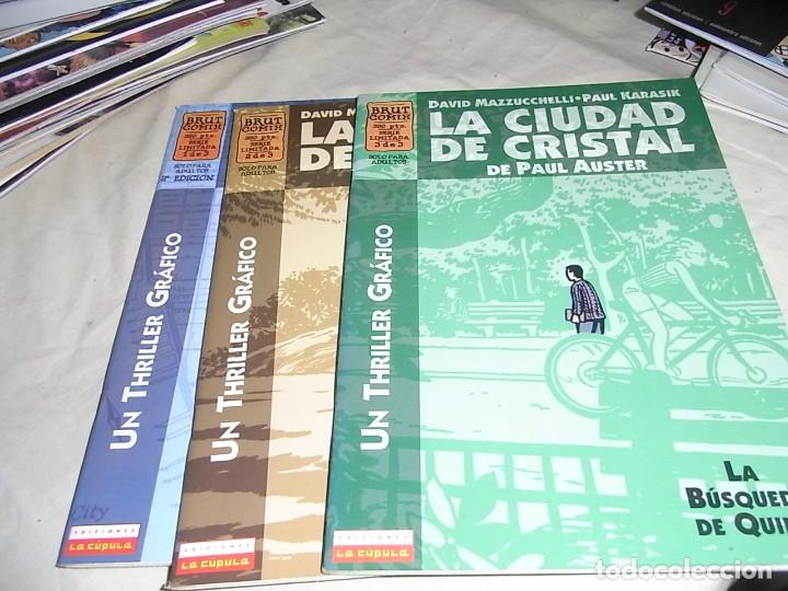 C&oacute;mics: La ciudad de cristal, Paul Auster, La Cupula, numeros 1.2. y 3 - Foto 1