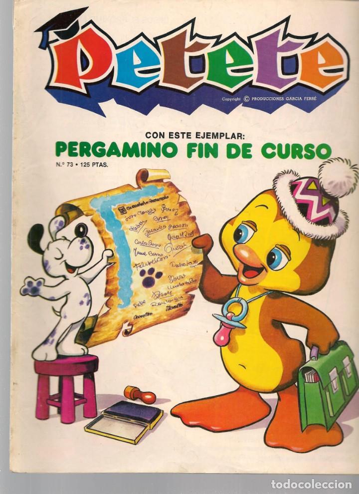 C&oacute;mics: REVISTA PETETE. N&ordm; 73. (B/A57) - Foto 1