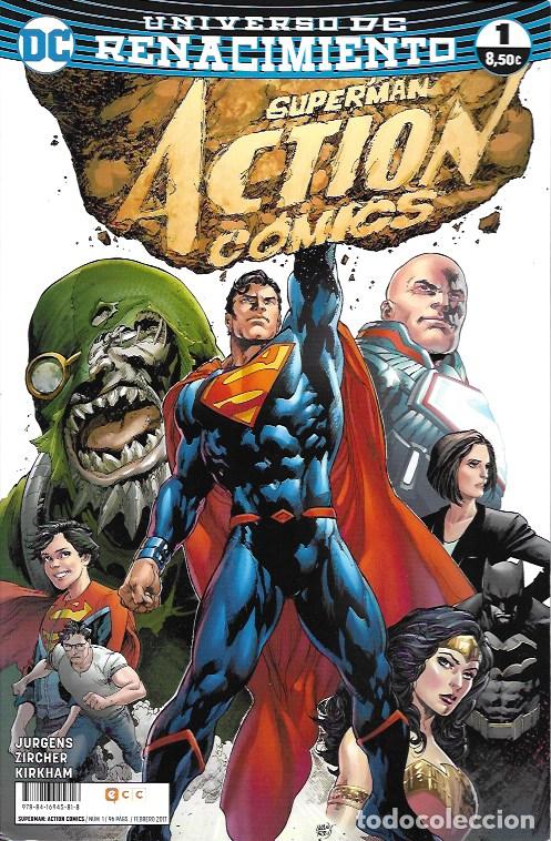 C&oacute;mics: Superman. Action Comics. Renacimiento. ECC 2017. N&ordm; 1 - Foto 1