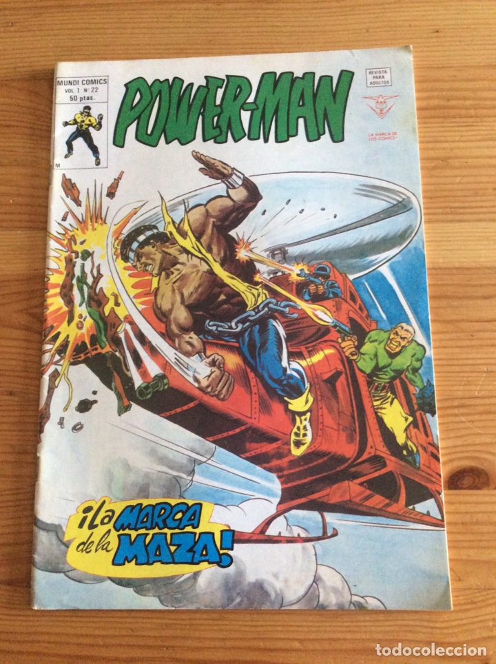 C&oacute;mics: POWER-MAN. &iexcl;LA MARCA DE LA MAZA! MUNDI-COMICS. MARVEL COMICS GROUP. V.1 N&ordm; 22 - Foto 1
