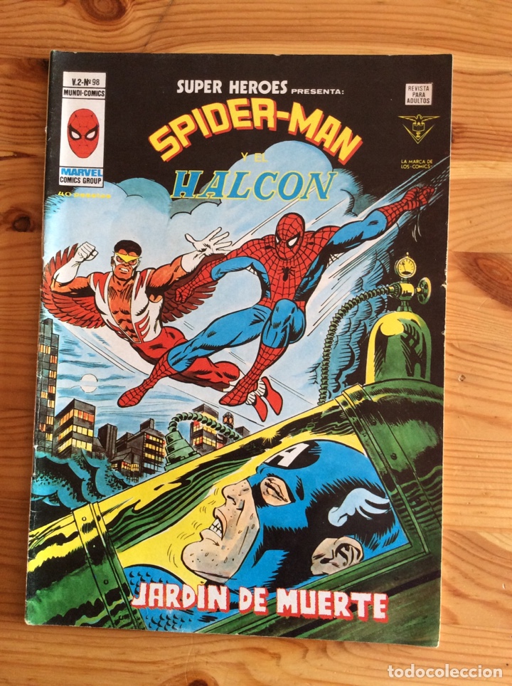 C&oacute;mics: Spiderman y Halcon V2 n&ordm;98 Marvel Vertice - Foto 1